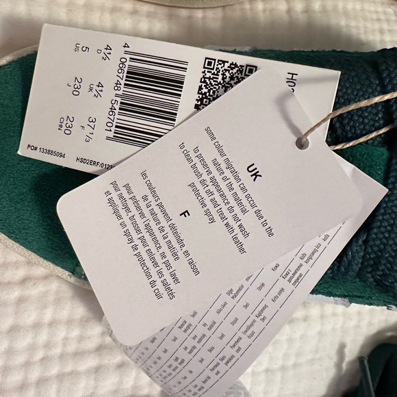 Adidas Campus 00S shoes in dark green, cloud white and off white. - Picture 7 of 7